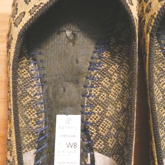 Rothy's "Retired Cheetah" Round Toe Ballet Flats in Size W8 - Picture 8 of 10